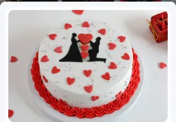 Vanilla propose cake